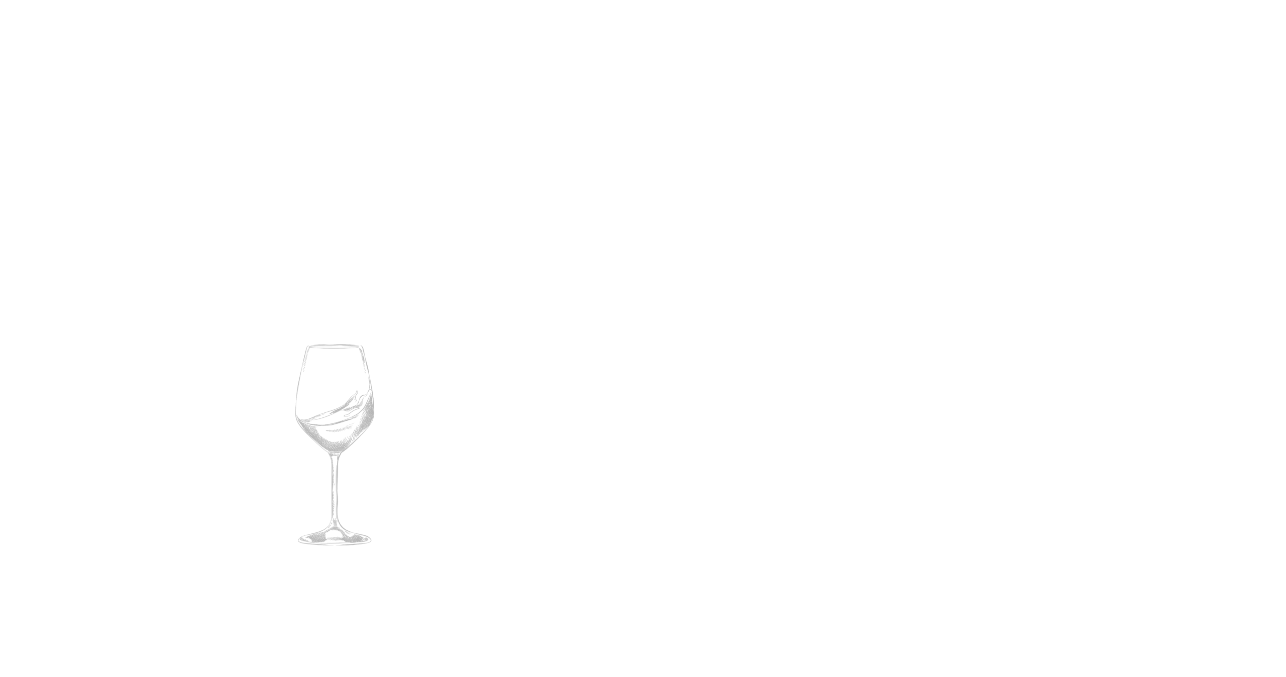 Transparent barbeque header with a wine glass