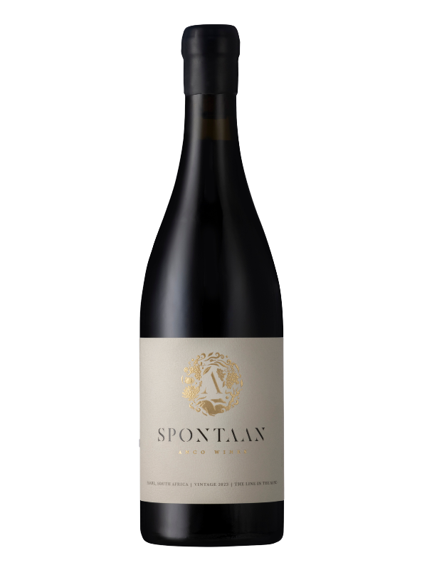Bottle of Anco Spontaan 2023 wine, a South African red from Paarl